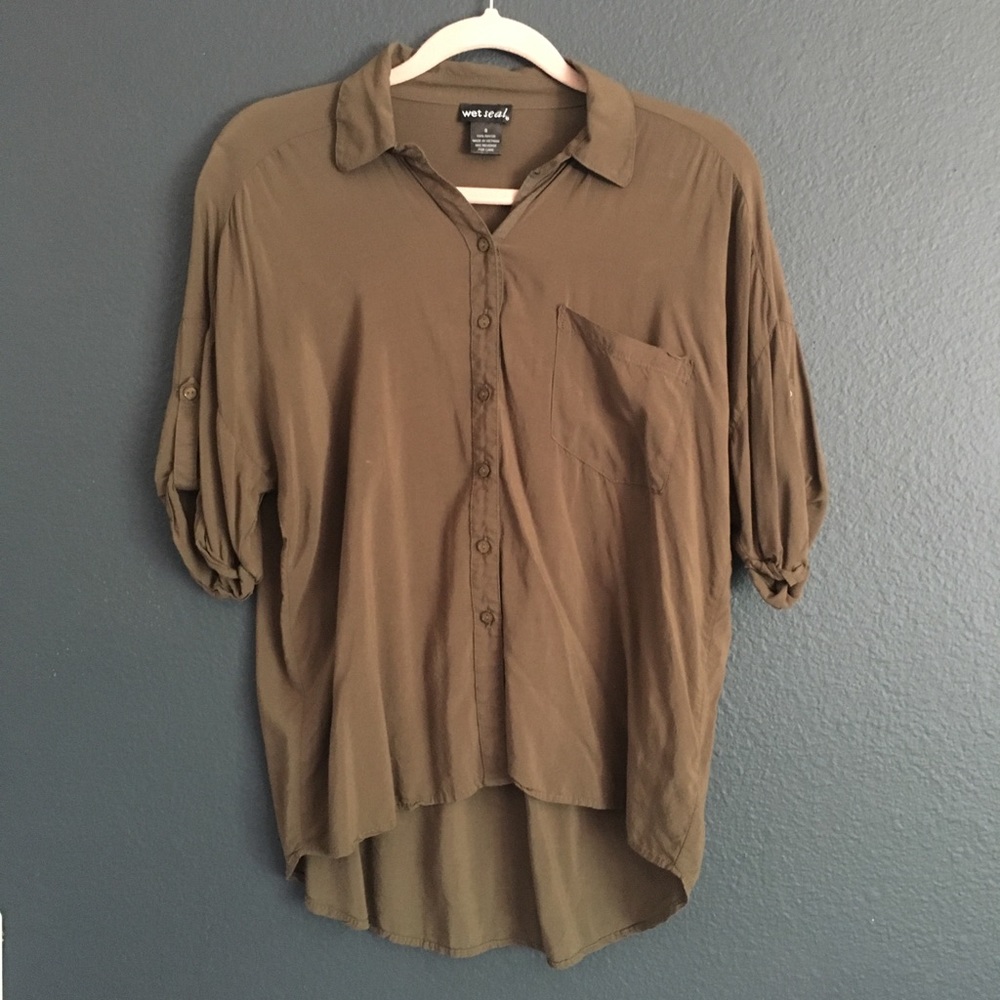 Olive Green Blouse